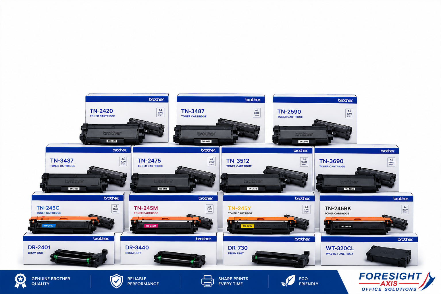 Browse Original Brother Toner Cartridges - Foresight Axis
